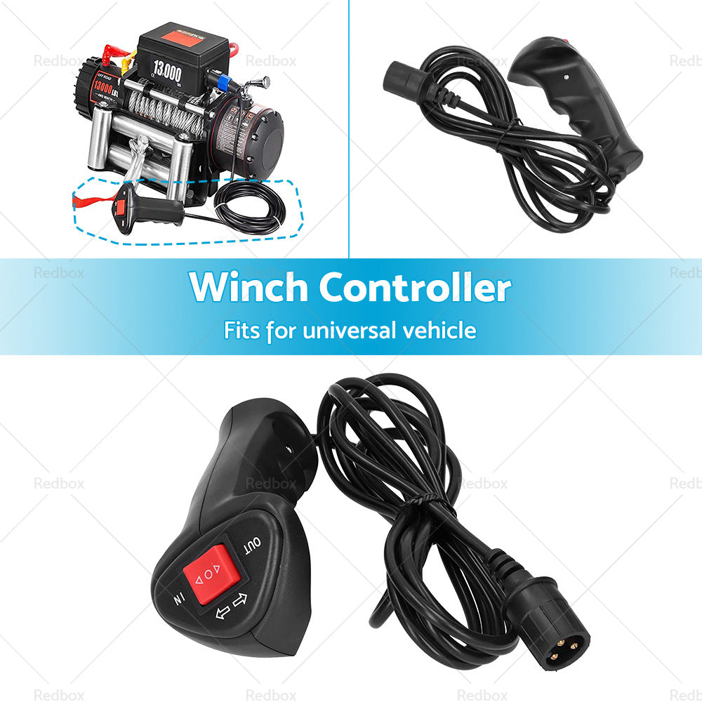 Universal Electric Winch Remote Controller With 9. 2ft Cable Car Vehicle