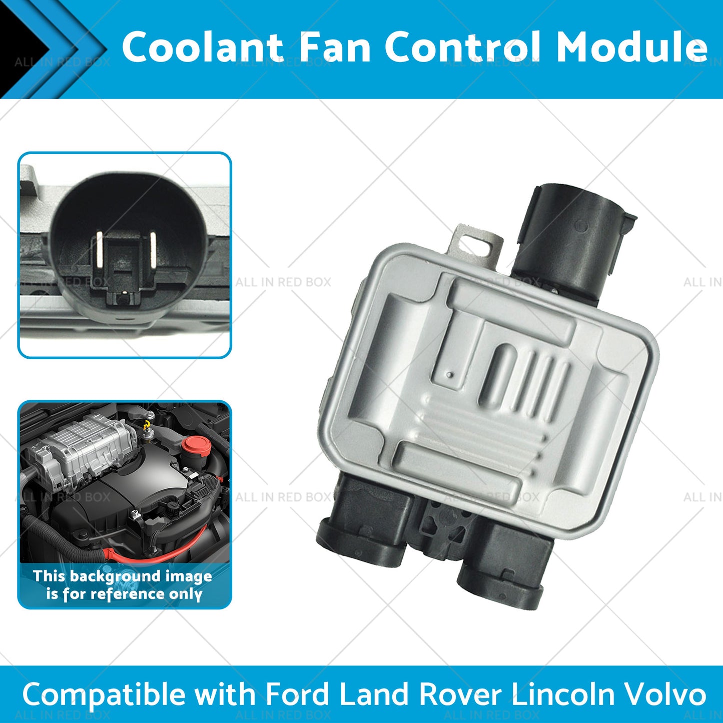 Coolant Fan Control Module Suitable for Ford Land Rover Lincoln Volvo 7T4Z8B658B