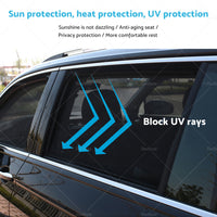 Magnetic Car Window Sun Blind Shade Mesh for Mazda CX-8 CX8 2018-2023 Sunshade