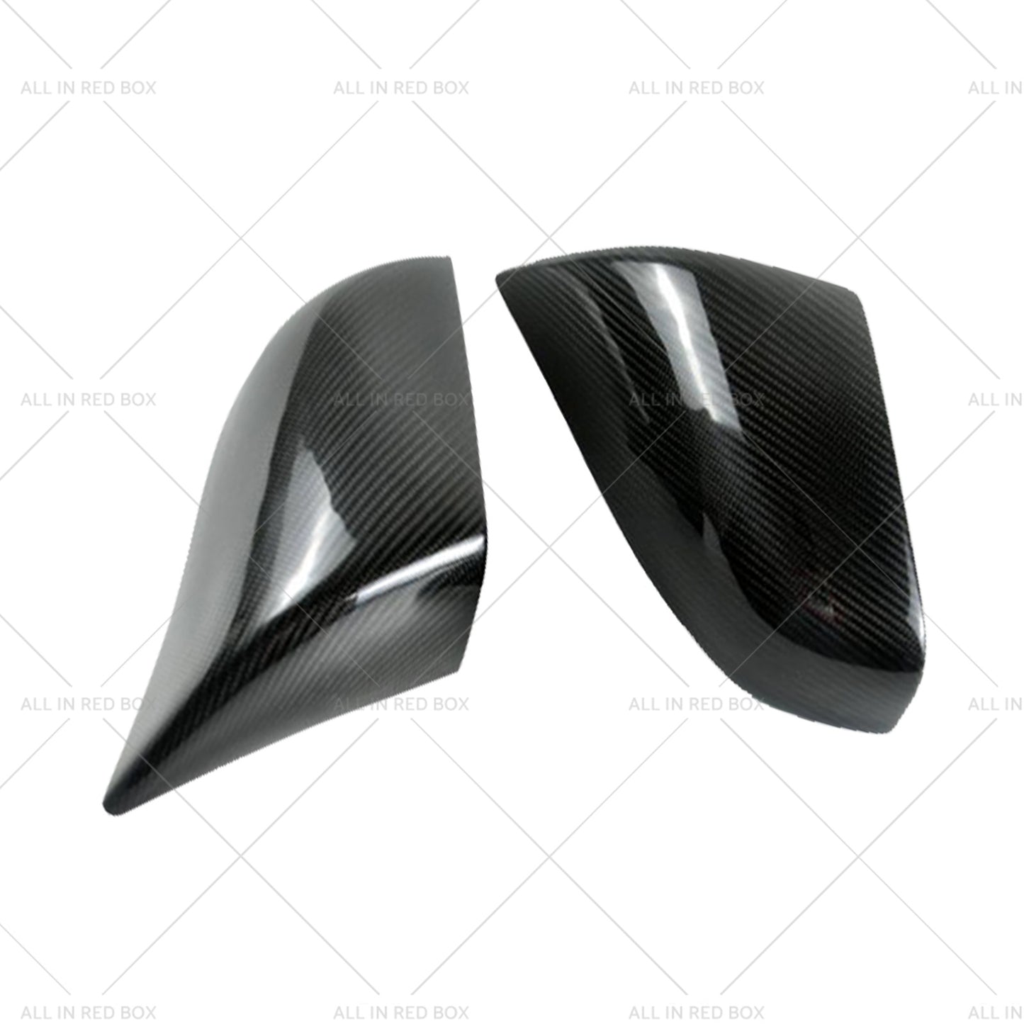 2x Real Carbon Fiber Wing Side Mirror Cover Trim Suitable For Tesla Model S