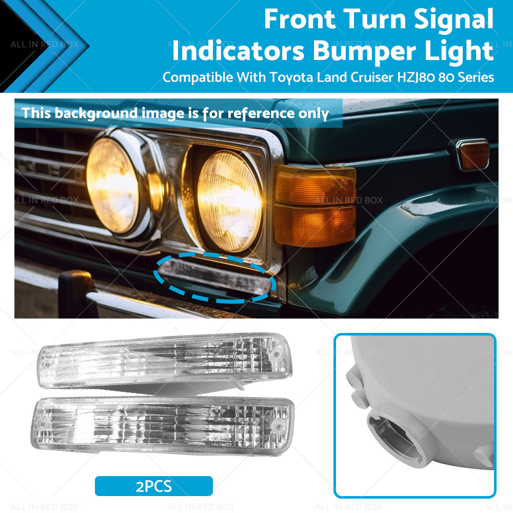 Front Turn Signal Indicators Bumper Light Suitable For Toyota Land Cruiser HZJ80