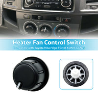 {{ Heater Fan Control Switch Knob Suitable For Toyota Hilux Vigo TGN10 KUN36 KUN35 }} - Buy Car Parts Online at {{ Kaka Auto Parts }}.