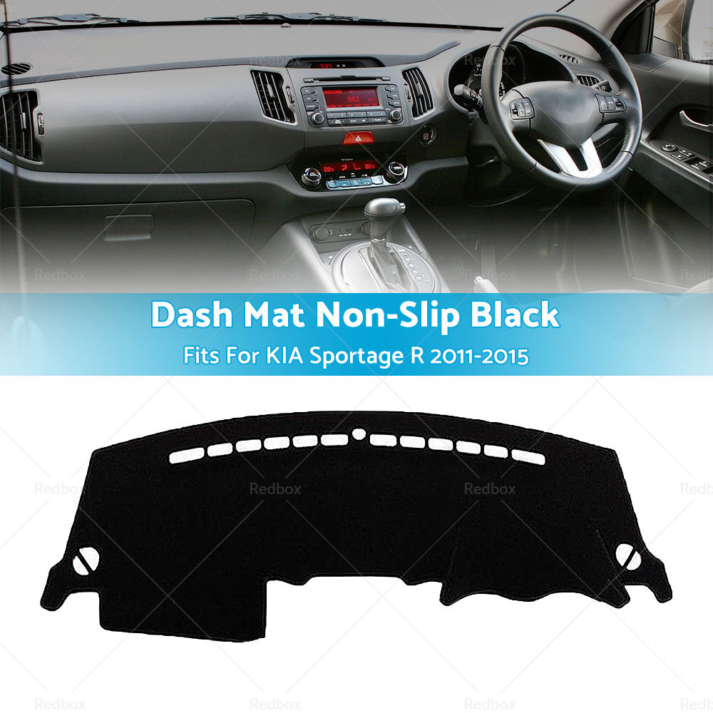 Dashmat Dash Mat Dashboard Sun Cover Pad Non-slip For KIA SportageR 2011-2015