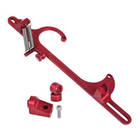 Throttle Cable Carb Bracket Carburetor Billet Aluminum Red For Carb 4150 4160