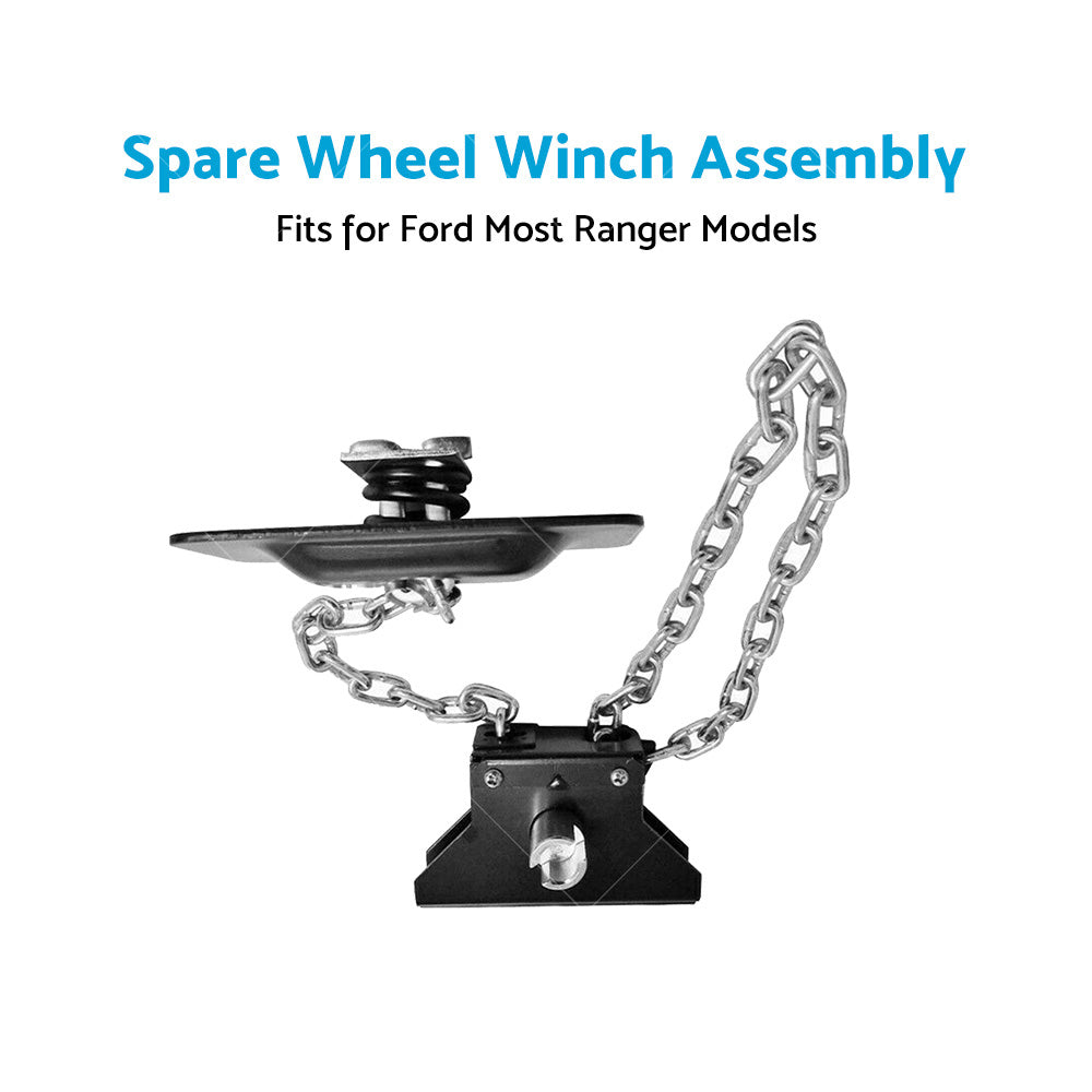 Spare Wheel Tyre Winch Winder Assembly Fits For Ford Ranger Models Heavy Duty