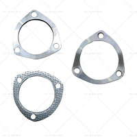 Universal Exhaust Flange Plate Set Stainless Steel 76mm - 3" 111mm 9mm