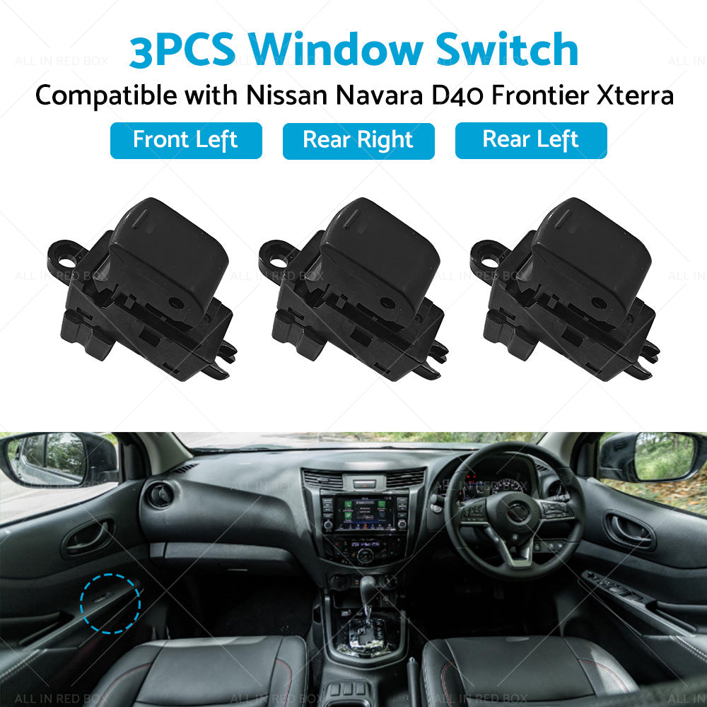 Suitable for Nissan Navara D40 Frontier Xterra VQ40 3PCS Electric Window Switch