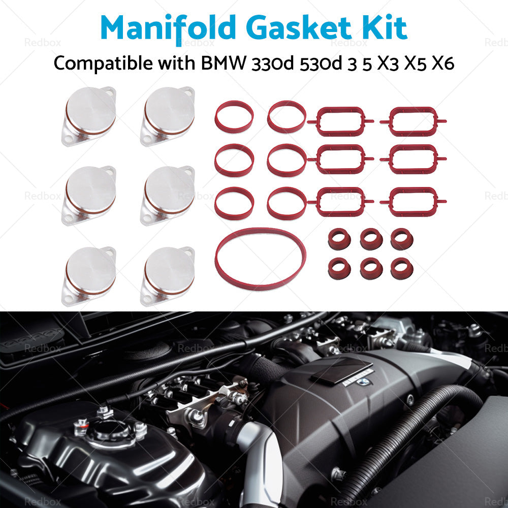 11617800585 Manifold Gasket Swirl Flap Kit Suitable for BMW 3 5 Series X3 X5 X6