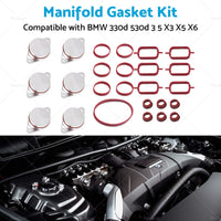 11617800585 Manifold Gasket Swirl Flap Kit Suitable for BMW 3 5 Series X3 X5 X6