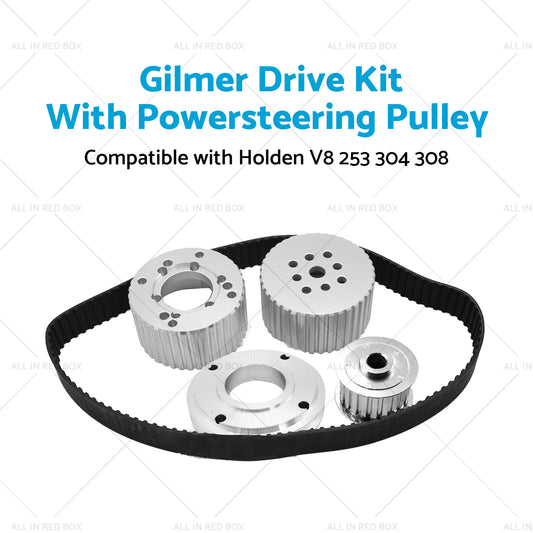 Suitable For Holden 253 304 308 Gilmer Drive Kit With Powersteering Pulley