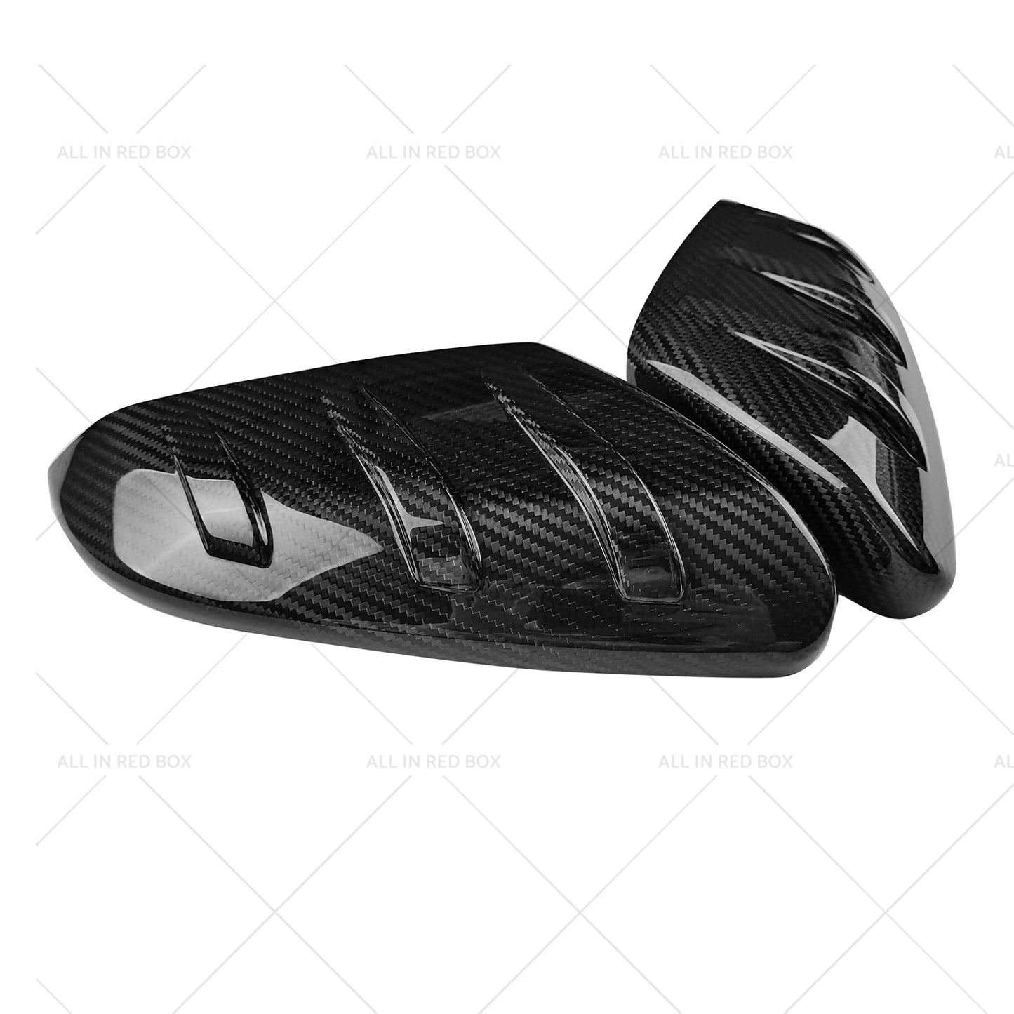 2x Carbon Fiber Side Mirror Cover Caps Suitable for 16-21 Honda Civic