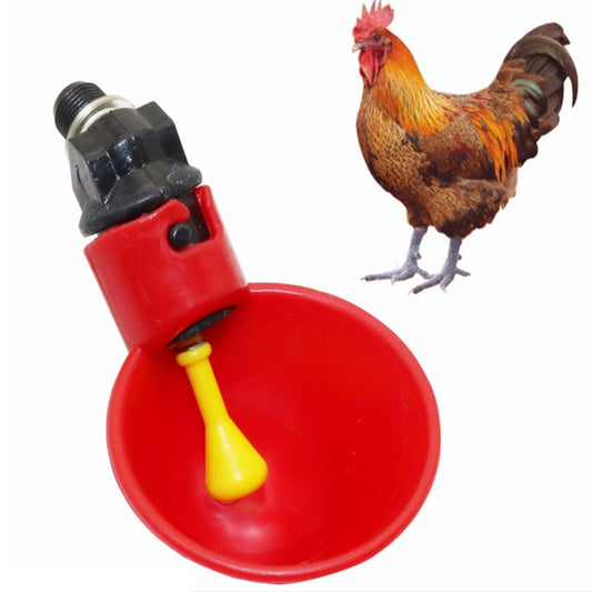 20x Poultry Chicken Automatic Drinker Cup Waterer Chook Bird Water Feeder Set