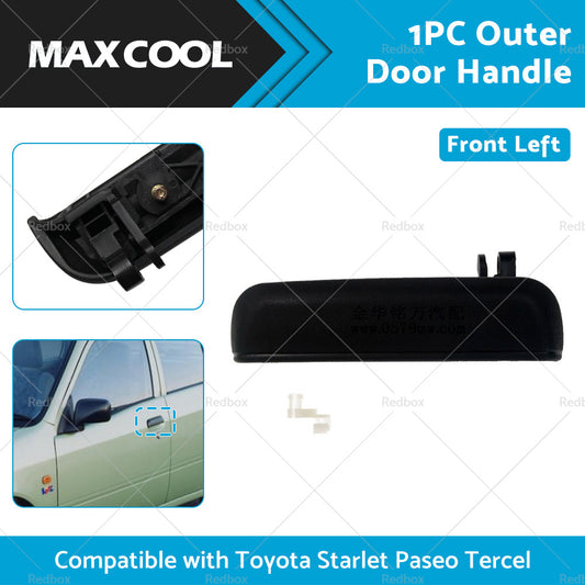 Black Front Left Outer Door Handle Suitable for Toyota Starlet EP91 1996-1999