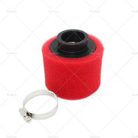 RED 38mm Foam Pod Air Filter Cleaner For 125cc PIT PRO Quad Dirt Bike ATV Buggy