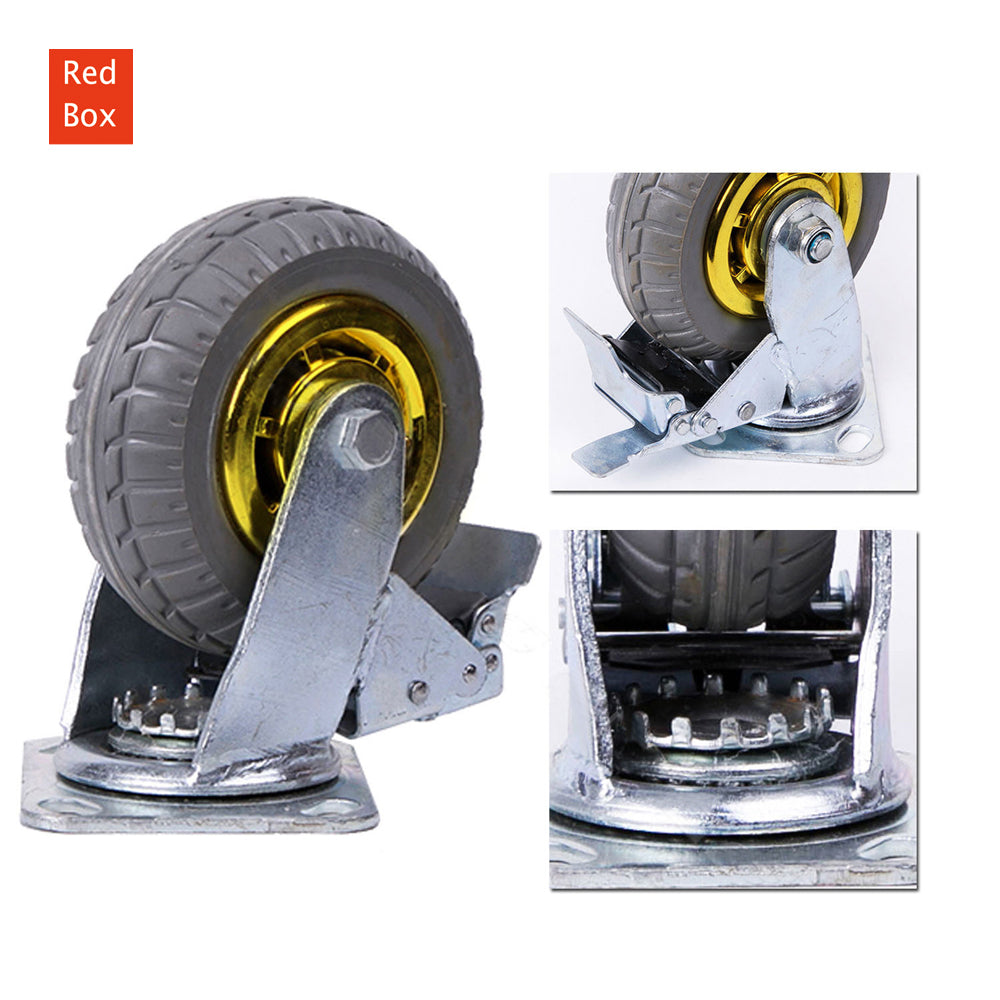 4X 6 inch   or  150mm Heavy Duty Swivel Caster Wheels Castor 1000KG Load,2 with Brakes