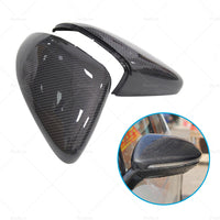 2x Carbon Fiber Mirror Caps Fits For Volkswagen VW Golf MK7 Mk7.5 TSI TDI GTI R