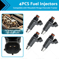 4PCS Fuel Injector CDH166 Suitable for Mitsubishi Mirage 1. 5L Suzuki Vitara 1. 6L