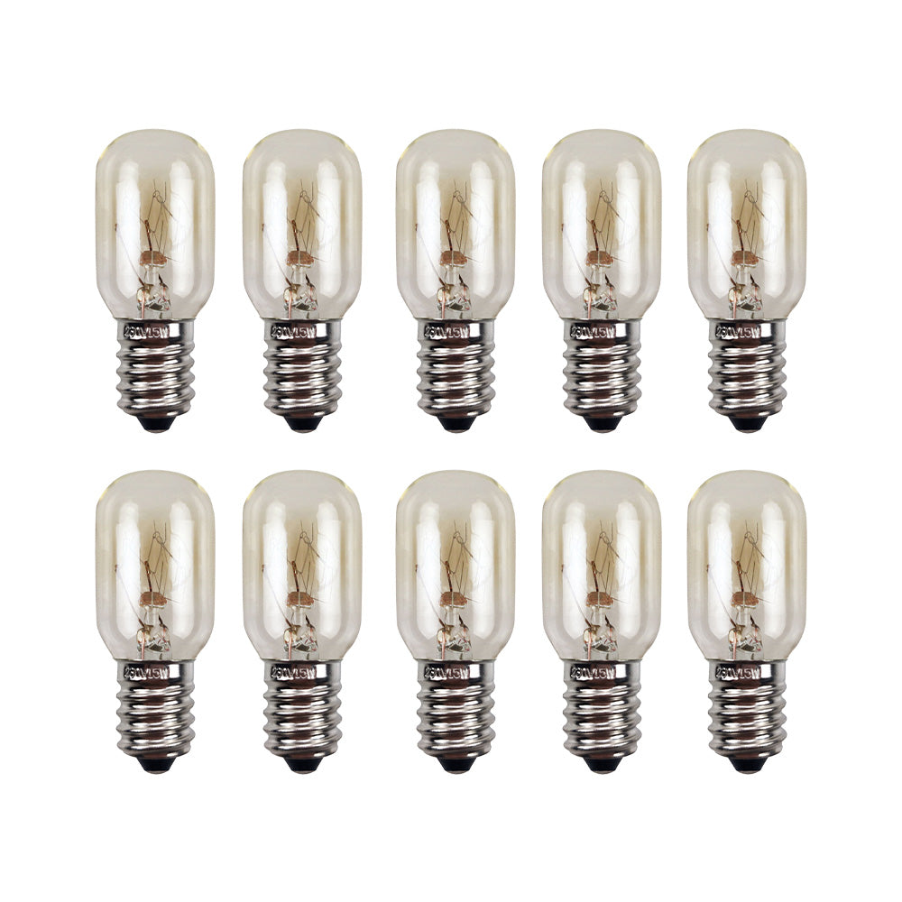 10PCS E14 Salt Lamp Globe Bulb 15W Light Bulb 230v Refrigerator Oven Replacement