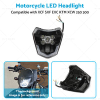 Motorcycle LED Headlight Suitable For XCF SXF EXC KTM XCW 250 300 350 450 500