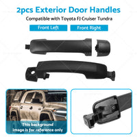 2x Black Exterior Door Handle 69210-0C010 Suitable for Toyota FJ CRUISER AU