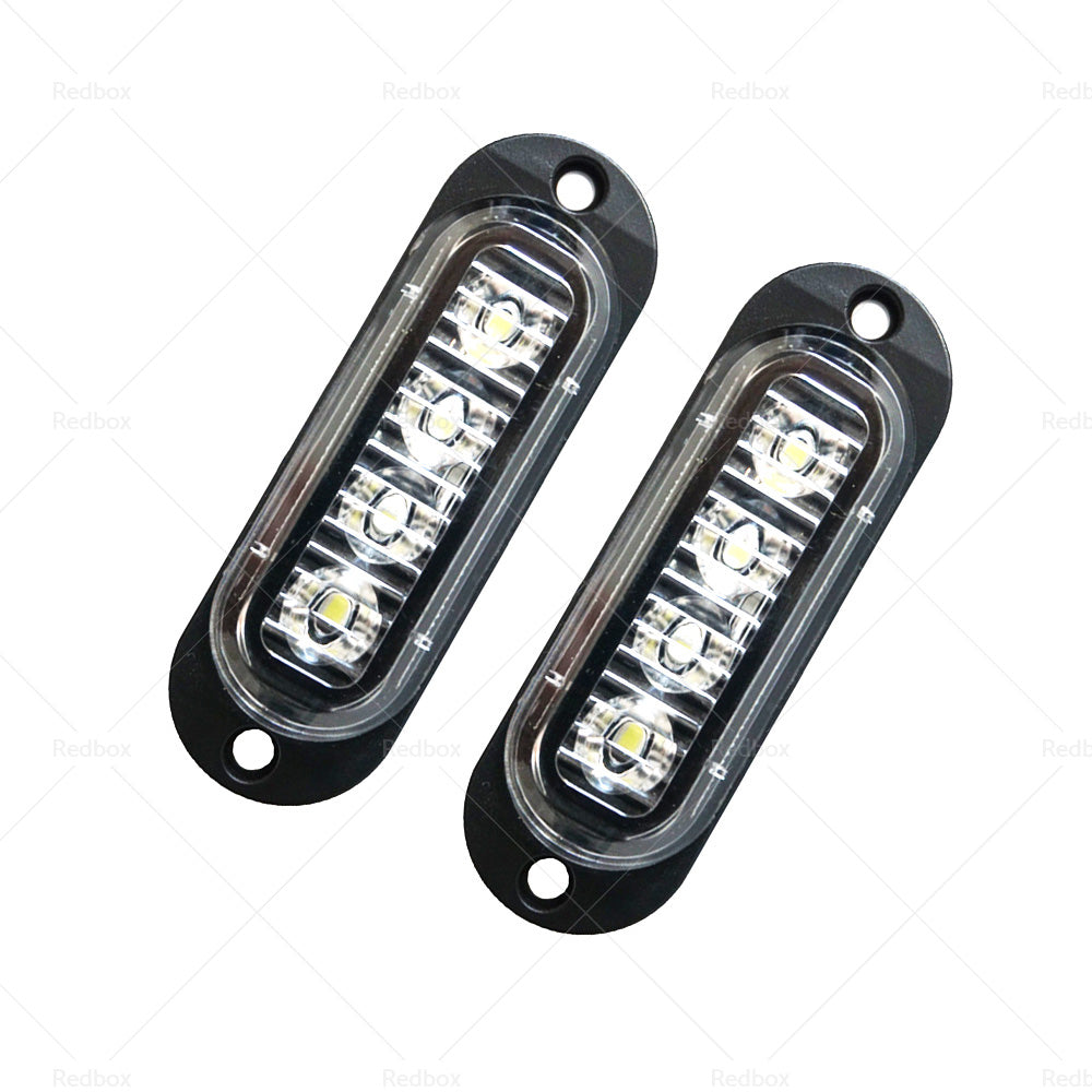 White Clearance Light Side Marker 4 LED Suitable For Truck Trailer Caravan Lamp