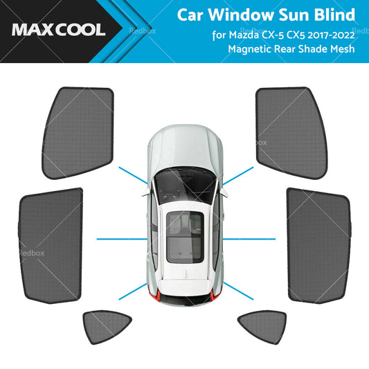 Car Window Sun Blind for Mazda CX-5 CX5 2017-2022 Magnetic Rear Shade Mesh