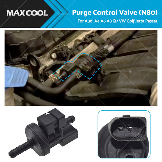 Purge Control Valve Fit for Audi VW A3 A4 A5 A8 TT Golf Passat Breather Valve