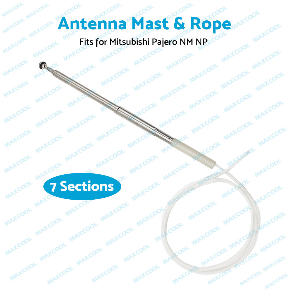 7-Section Antenna Mast  and  Rope For Mitsubishi Pajero NM - NP 2000-2006 For AP262