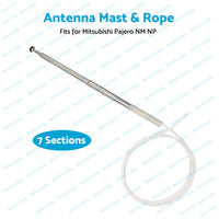 7-Section Antenna Mast  and  Rope For Mitsubishi Pajero NM - NP 2000-2006 For AP262