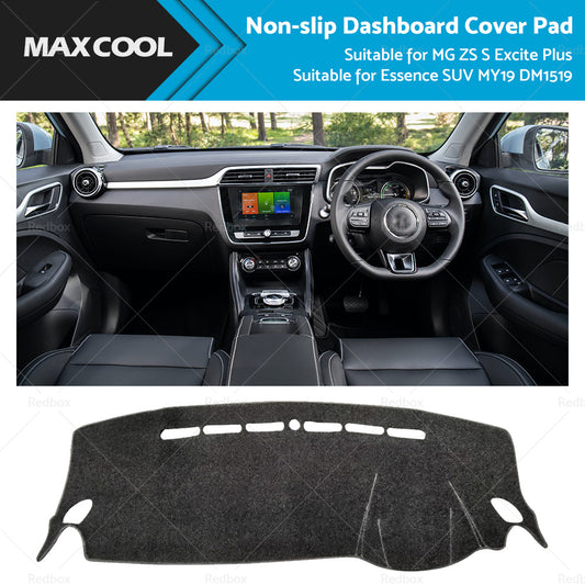 {{ Non-Slip Dash Mat Black Suitable for MG ZS S Excite Plus Essence SUV MY19 DM1519 }} - Buy Car Parts Online at {{ Kaka Auto Parts }}.