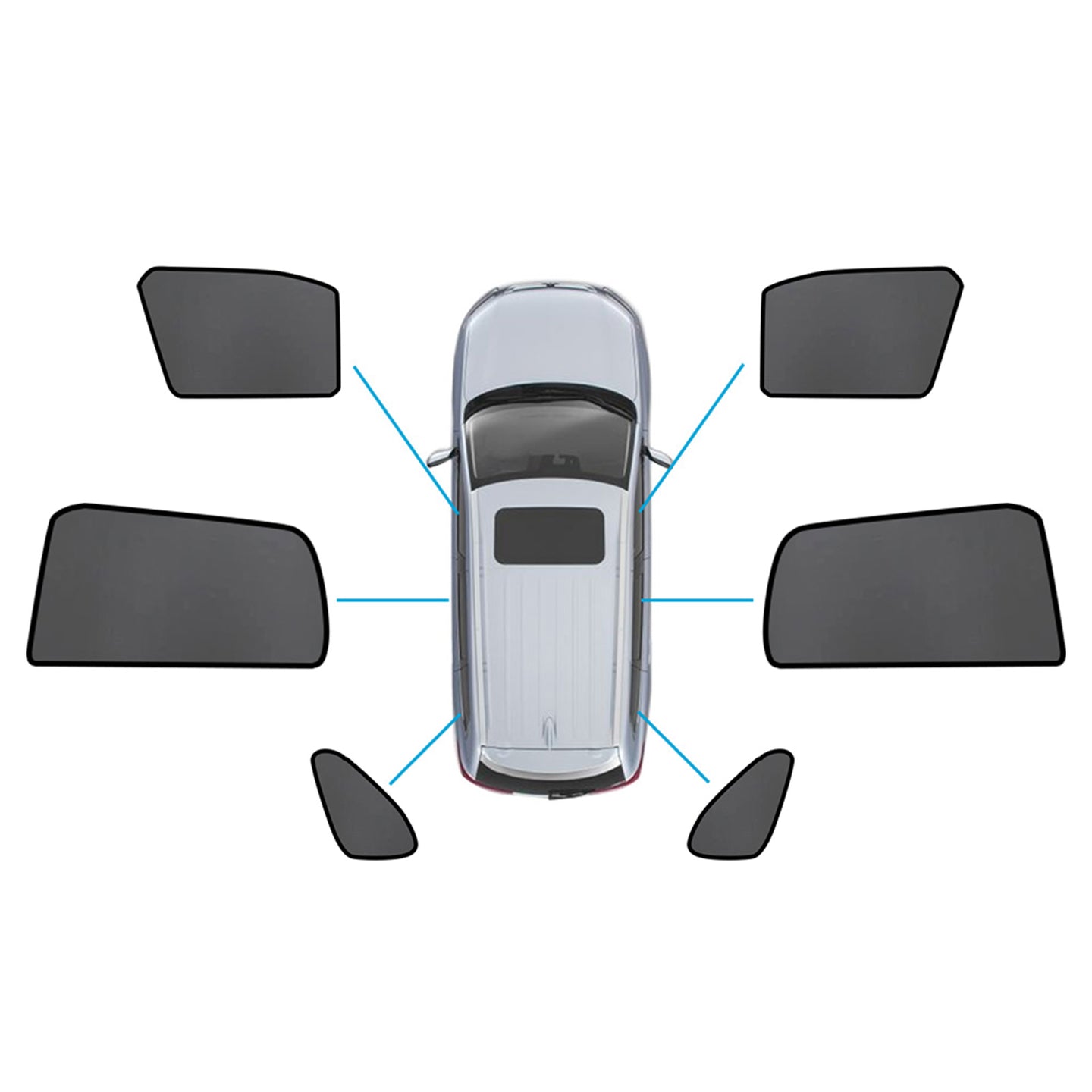 {{ Car Window Magnetic Mesh Sun Blind Shades Suitable for Mitsubishi ASX 2010-2025 }} - Buy Car Parts Online at {{ Kaka Auto Parts }}.