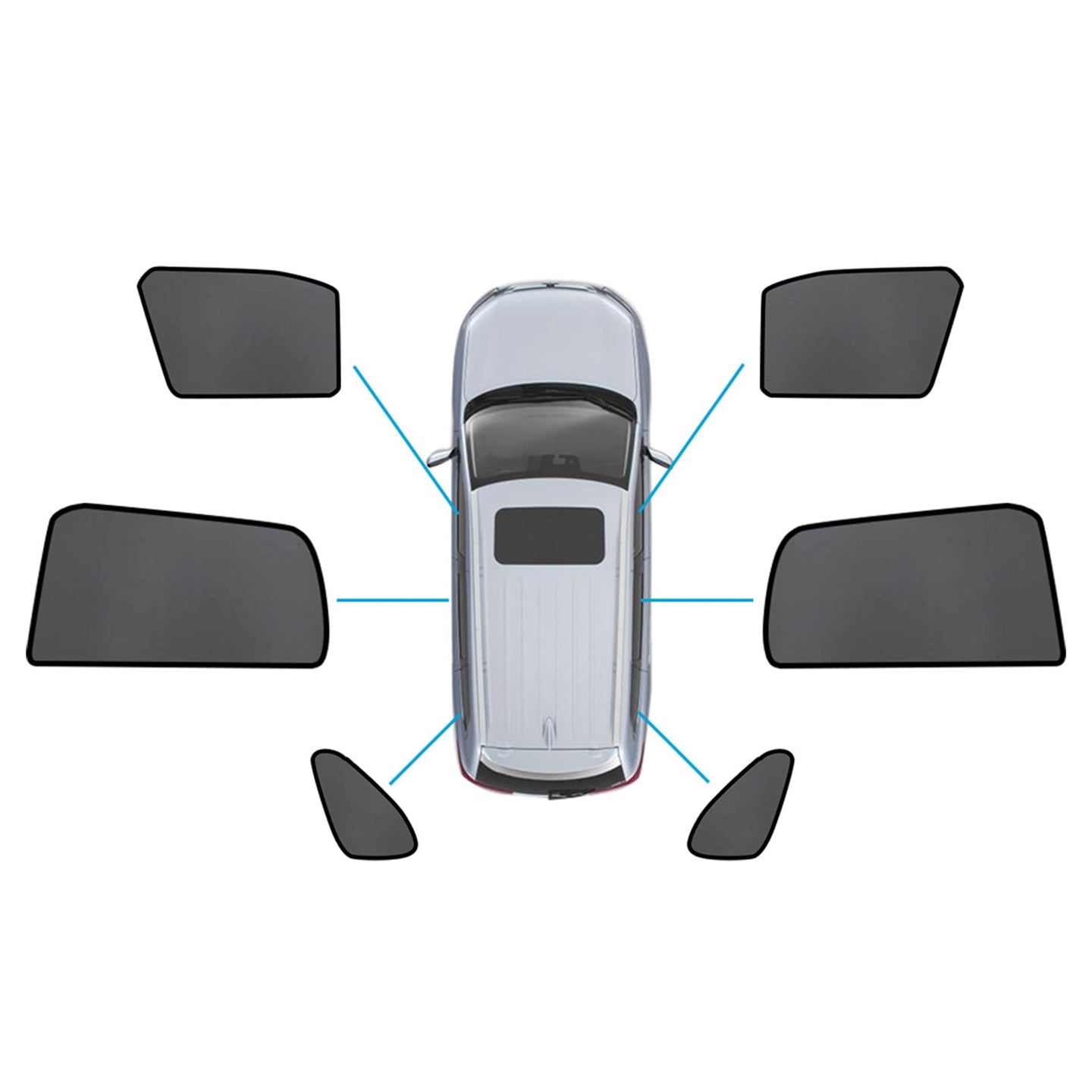 {{ Car Window Magnetic Mesh Sun Blind Shades Suitable for Mitsubishi ASX 2010-2025 }} - Buy Car Parts Online at {{ Kaka Auto Parts }}.