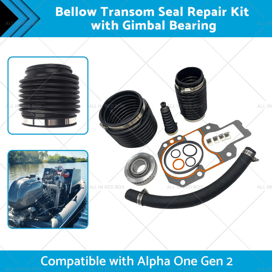Bellow Transom Seal Repair Kit w  Gimbal Bearing Suitable for Alpha One Gen 2