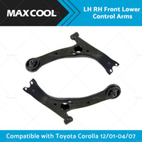 LH  RH Front Lower Control Arms Suitable For Toyota Corolla 12/01-04/07