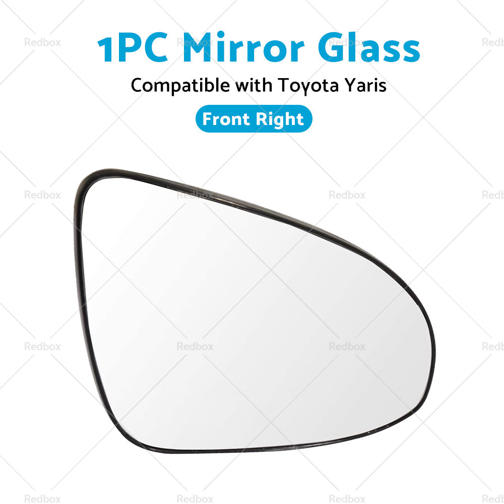 Right Side Mirror Glass with Back Plate Suitable for TOYOTA YARIS 2012 - 2019