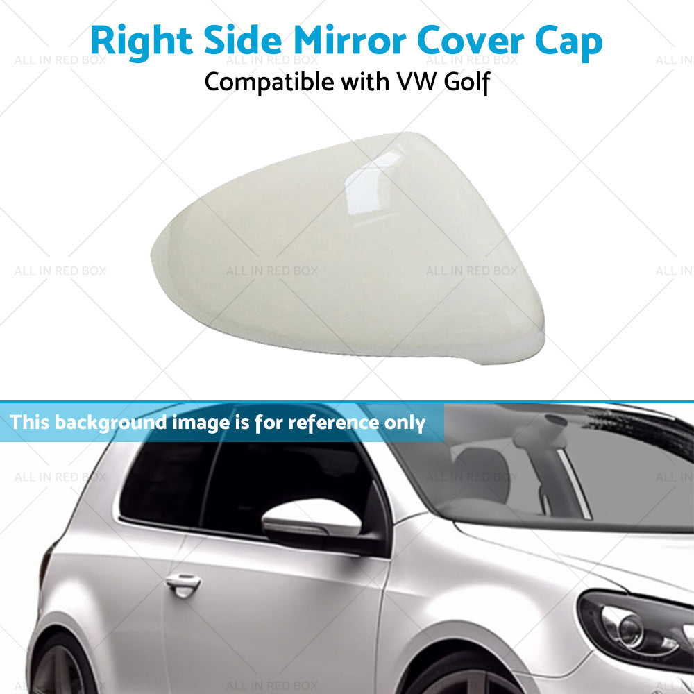 Mirror Cover Cap Housing Suitable for VW Golf MK7 MK7.5 13-on Pure White RH