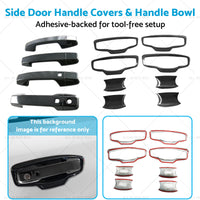 Side Door Handle Covers & Handle Bowl Suitable For Mitsubishi Triton L200 23-25