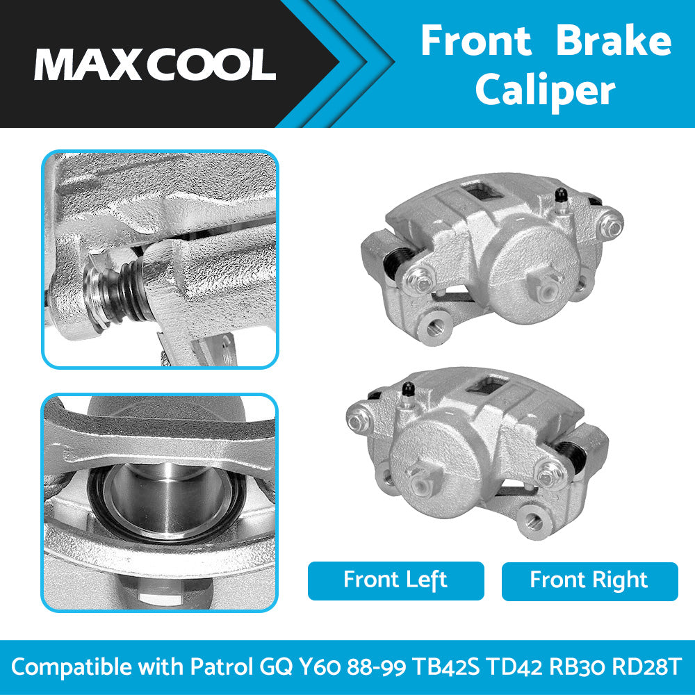 Front LHRH Brake Caliper Suitable For Patrol GQ Y60 88-99 TB42S TD42 RB30 RD28T