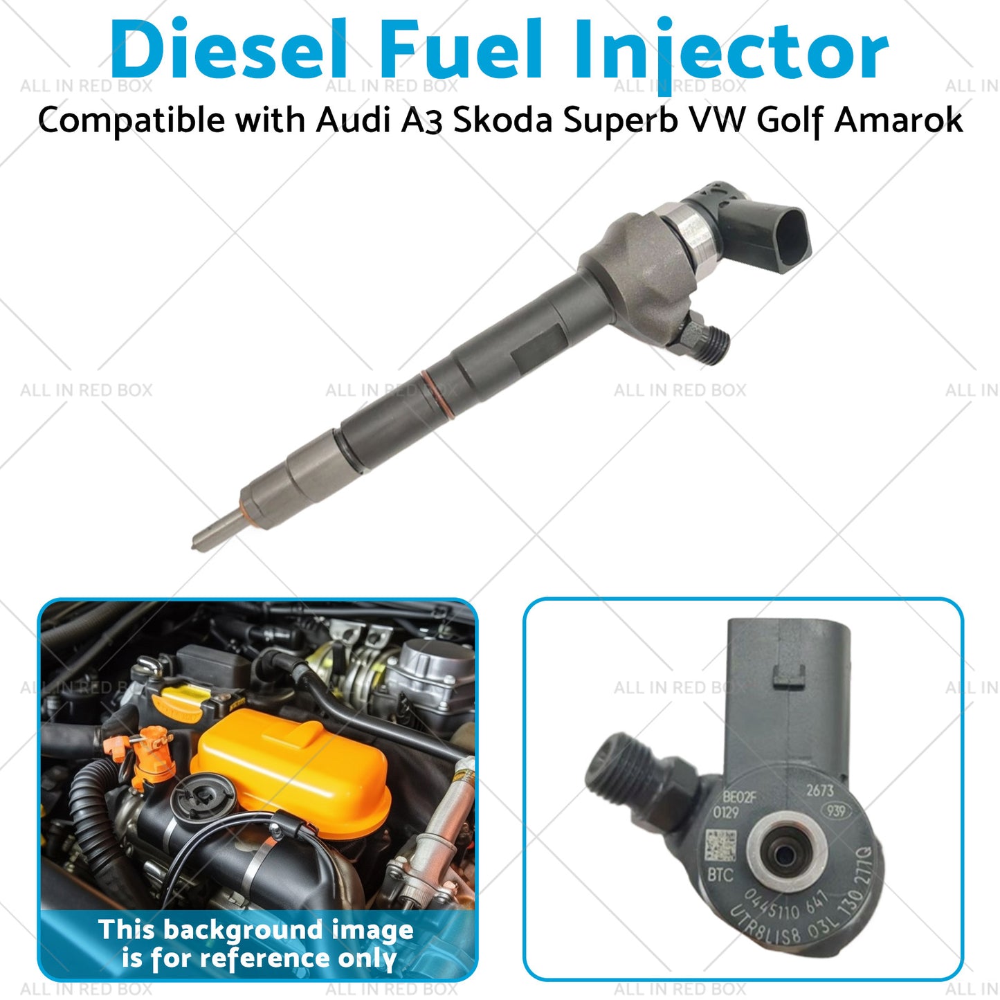 Diesel Fuel Injector Suitable for Audi A3 Skoda Superb VW Golf Amarok 0445110646