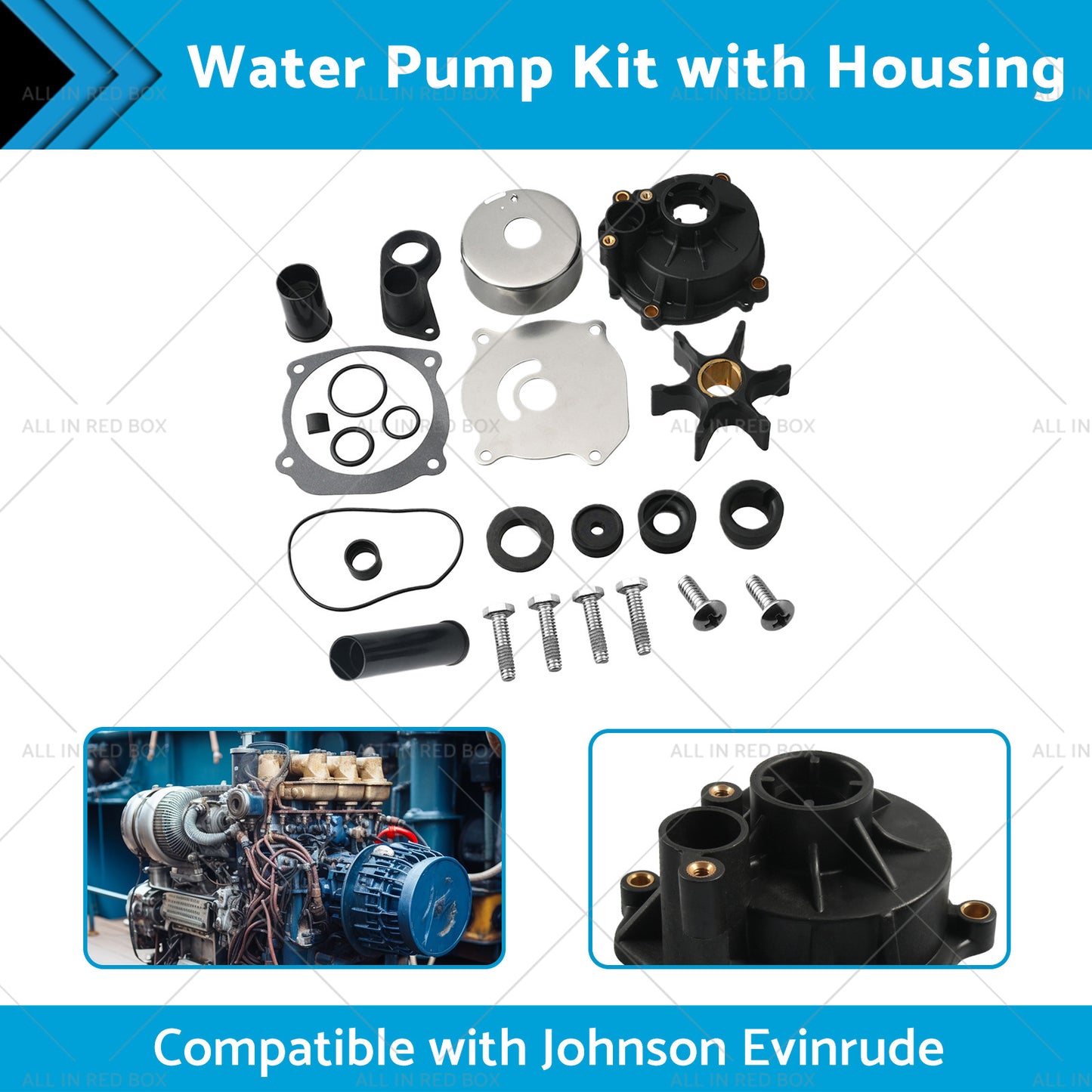 5001595 Water Pump Kit with Housing Suitable for Johnson Evinrude 75-250HP