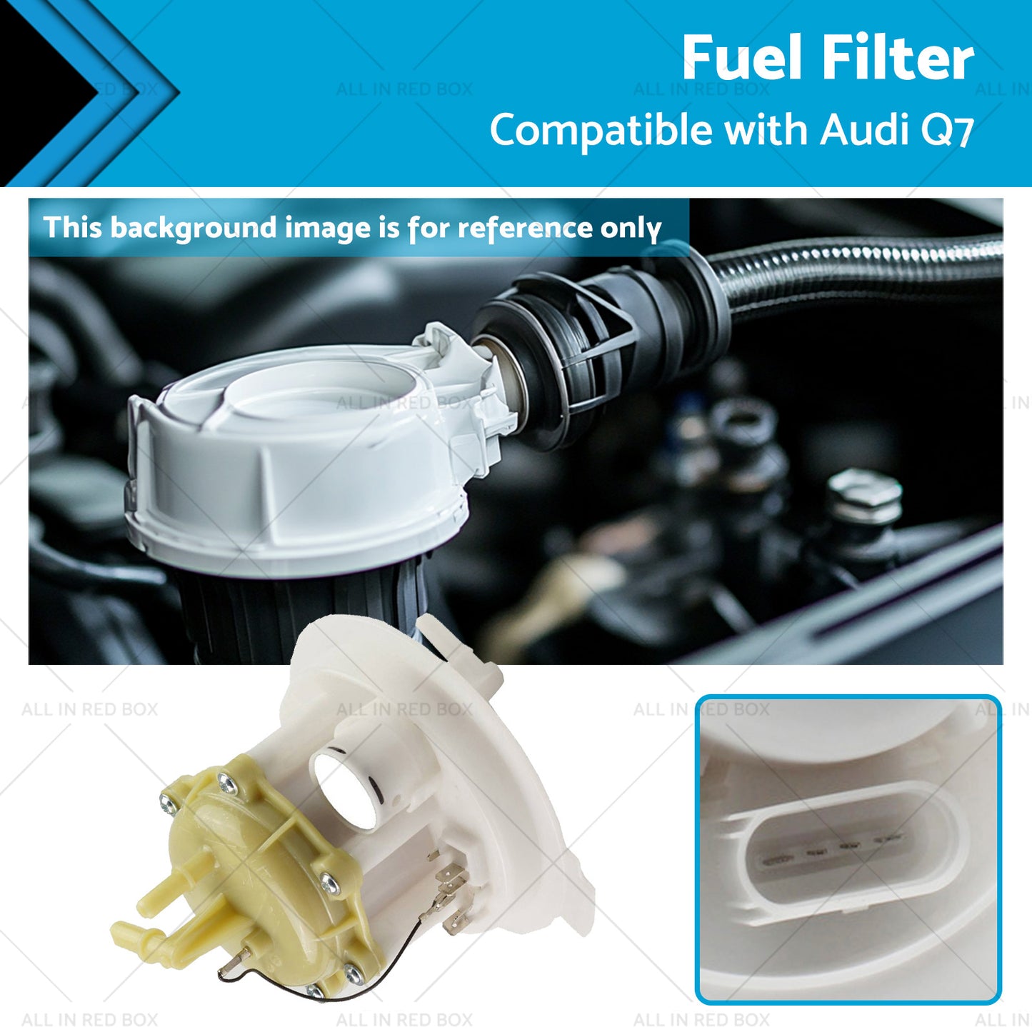 Fuel Filter Suitable for Audi Q7 Base Premium 6 Cyl 3. 6L 2007-2013 7L8919679