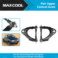 Pair Upper Control Arms for Mazda B-Series or Bravo or Fighter for Ford Courier 98-06