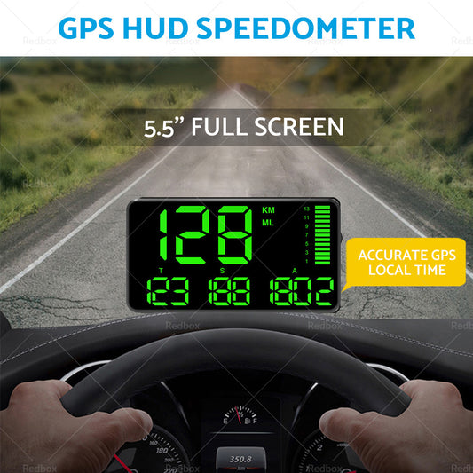 5.5'' Speedometer Odometer Display MPH KMH with Over Speeding Alarm Universal