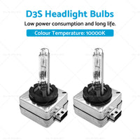 D3S 10000K H or DHID Xenon Headlight Bulbs Globes Suitable For Audi Land Rover Kia