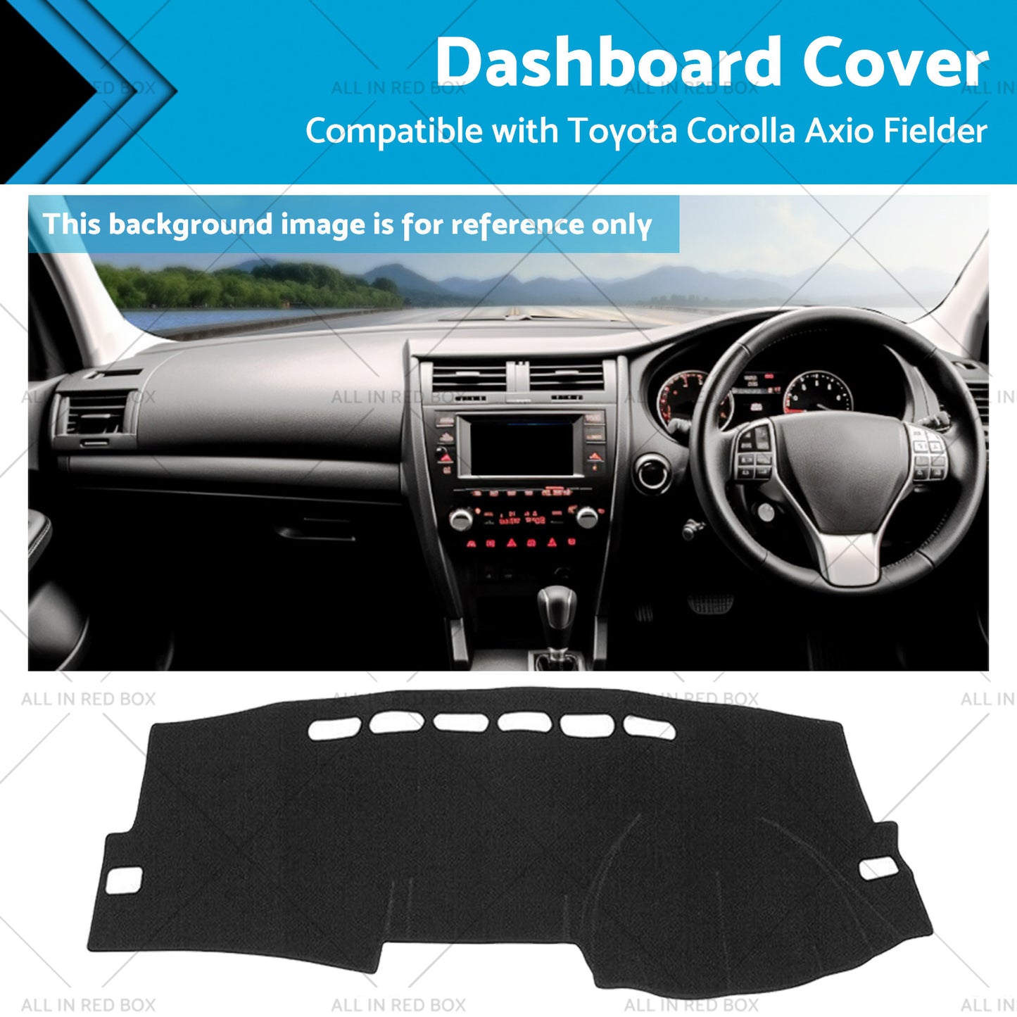 Dash Mat Dashboard Sun Cover SuitableFor Toyota Corolla ZZE122 Fielder 2007-2012