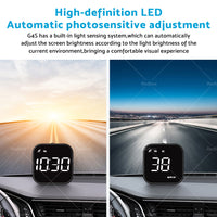 HUD Head Up Display Car LED Digital GPS Speedometer Universal Overspeed Alarm