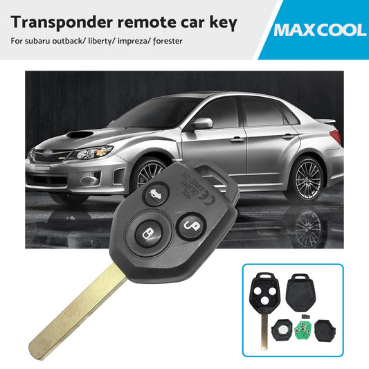 TRANSPONDER REMOTE CAR KEY suitable for SUBARU OUTBACK LIBERTY IMPREZA FORESTER