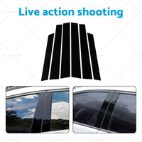 6PCS Black Window Trim Covers Suitable for 07-11 Honda CRV 2. 4L