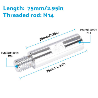 compare product 3X Angle Grinder Adapter Rod Extension Rod M14 Adapter Rod Polishing Accessories