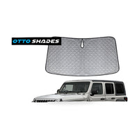 6 Layer Thick WindScreen Sun Shade for Jeep Wrangler 18-25 Premium UV Protection - ZT2